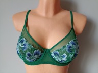 Śliczna markowa bielizna Primark butelkowa zieleń UK 38B EUR 85B