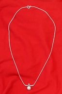 BIŻUTERIA SREBRNY ŁAŃCUSZEK Z ZAWIESZKĄ