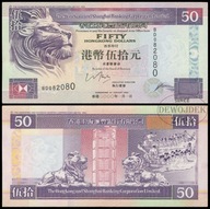 BNA - HONG KONG 50 Dolarów Dollars 2000 BD 082 080 # P202d # VF+