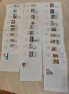 Austria 1968 rok - znaczki kasowane na kartach ETB - komplet 1301 - 1328