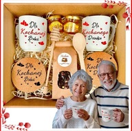 ZESTAW KOSZ Prezentowy Dzień Babci I Dziadka DUŻY PREZENT UPOMINKOWY