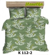 pościel z kory 180x200 + 2x60x70 +2x40x40 guzik K 112-2 graficzna zielona