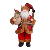 Mikołaj z workiem 40cm figurka dekoracja ozdoba świąteczna na prezent