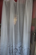 ZESTAW PIĘKNA FIRANKA Z BOKAMI Z TAŚMĄ