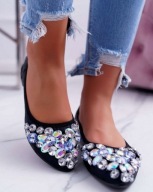 Balerinki damskie z kamykami Seastar 87 BK r38