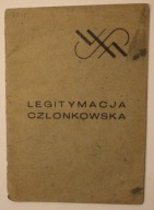 LEGITYMACJA CZŁONKOWSKA - WARSZAWSKA SPÓŁDZIELNIA MIESZKANIOWA 1947 rok