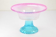 PIĘKNA STARA KOLOROWA SZKLANA CUKIERNICA ZOBACZ!