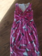 Sukienka damska w kwiaty prosta r. 38