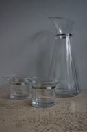 ROSENDAHL KARAFKA + ŚWIECZNIKI szkło kryształowe DENMARK danish design