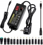 HOUHUI Regulowany zasilacz sieciowy 3 A, 72 W, zasilacz AC DC 3-24 V