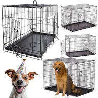 DUZA METALOWA KLATKA DLA ZWIERZAT PSA KOTA KOJEC ZAGRODA SZCZENIAT KROLIK