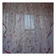 Firanki firanka na metry tkanina woal gładki z mb