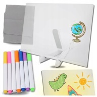 PODŚWIETLANA TABLICA DO RYSOWANIA LED PISANIA WIELOKROTNEGO UŻYTKU ŚWIETLNA