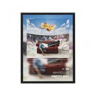 Plakat White 2115 Pretty Boy w Ramce z Szyba Wysoka jakość 20x30