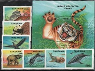 TANZANIA fauna Mi 1775-81**+bl 251**