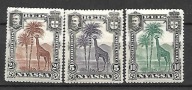 Nyassa port. xx U466 fauna żyrafa MNH VF