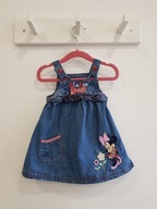 GEORGE Myszka Minnie sukienka ogrodniczka 74 cm