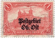 Fi 28d (mat) kasowany, Post-gebiet Ob. Ost -Armia Wschód, gwar. Wiatrowski