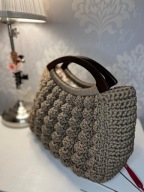 Torebka damska robiona na szydełku