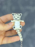 Śnieżna pantera Lola TOTI breloki PRZYTUŁAPKI