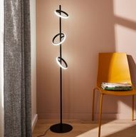 Lampa podłogowa nowoczesna Kapeo czarna LED