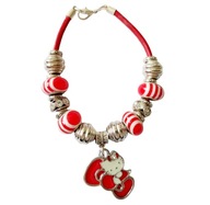 Modułowa bransoletka z Hello Kitty, czerwona