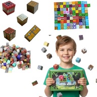 KLOCKI MAGNETYCZNE 100 EL. KONSTRUKCYJNE KWADRATOWE BLOKI PIXELE SZEŚCIANY