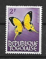 Togo xx D456 fauna motyl MNH VF