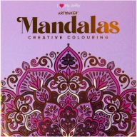 KOLOROWANKA ANTYSTRESOWA dla Dorosłych MANDALA 25x25 cm