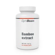 EKSTRAKT Z BAMBUSA KRZEMIONKA NA WŁOSY PAZNOKCIE VEGAN GymBeam 60 kapsułek