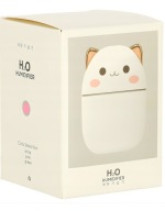 NAWILŻACZ POWIETRZA DYFUZOR LED KOTEK USB AROMATERAPIA ODŚWIEŻACZ BIAŁY