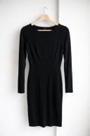 Czarna bawełniana sukienka ołówkowa Caramelo M premium hiszpańska marka