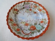 Japonia r. malowany talerzyk I poł XX w