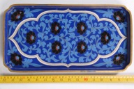 Piękna DUŻA taca Cloisonne - emalia komórkowa lata 50/60 XX w.
