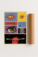 Plakat bez ramy 30x40 cm Kosmiczne Wizje – galaktyka, nowoczesna dekoracja