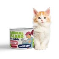 Mokra karma dla kotów Animal Island wołowina bezzbożowa 200 g