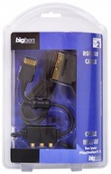 WYSOKIEJ JAKOŚCI KABEL RGB - AV PS2 / PS3 BIG BEN POZŁACANY ZADBANY W FOLII