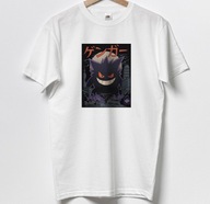 Męska koszulka anime Pokemon GO Gengar biała M