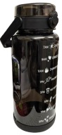 BIDON BUTELKA MOTYWACYJNA ZE SŁOMKĄ GO ACTIVE XXL 2L CZARNA