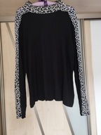 BLUZKA DAMSKA PÓŁGOLF ELEGANCKI DOPASOWANY R.50