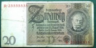 BANKNOT DO KOLEKCJI NIEMCY 20 MAREK 1929