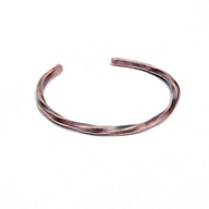 Bransoleta z czystej miedzi. Skręcana.