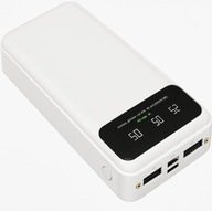 Powerbank 20000mAh z wyświetlaczem USB C biały Hinne 20ah akumulator