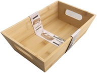 POJEMNIK PUDEŁKO KOSZYK ORGANIZER SKRZYNKA DO PRZECHOWYWANIA BAMBUS 25 X 16