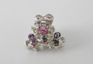 METALOWA KLAMRA DO WŁOSÓW KAMIENIE