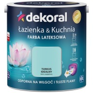 Dekoral Łazienka&Kuchnia Farba lateksowa TURKUS IDEALNY 2,5L