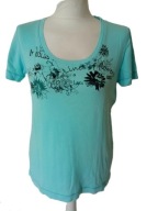 Cecil T-shirt bluzeczka turkus bawełna r M
