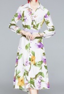 sukienka w kwiatki boho festiwal romantic lata 40