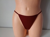 Śliczne majteczki r.S bordowe stringi