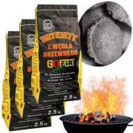 BRYKIET DO GRILLA Z WĘGLA DRZEWNEGO WĘGIEL TRZYMA CIEPŁO BBQ ZESTAW 7,5KG